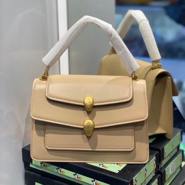 Túi xách BVL mắt đỏ da thật sz 22 fullbox