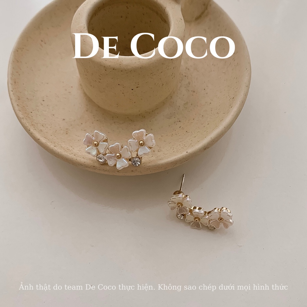 Bông tai khuyên tai nữ hoa nhí De Coco decoco.accessories