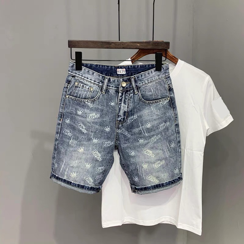 Quần Short Nam Jean Nam Chất Bò WK 212