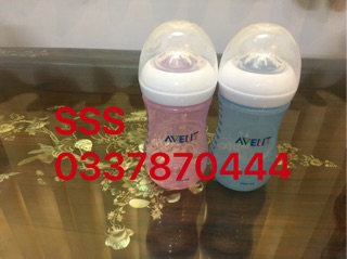 Bình sữa Avent natural 260ml cổ rộng.