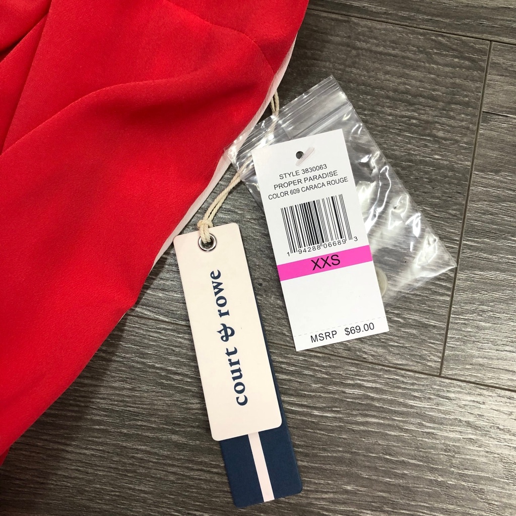 Áo Court &amp; rowe 2 Dây Nút Sườn