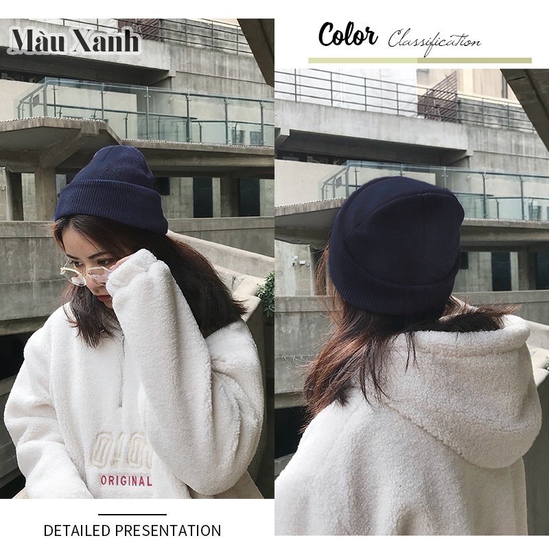 [Sỉ Tận Gốc] Mũ Len Beanie Trơn Dáng Ngắn Đủ Màu Cho Người Lớn, Trẻ Em (Ảnh & video thật) 21cm