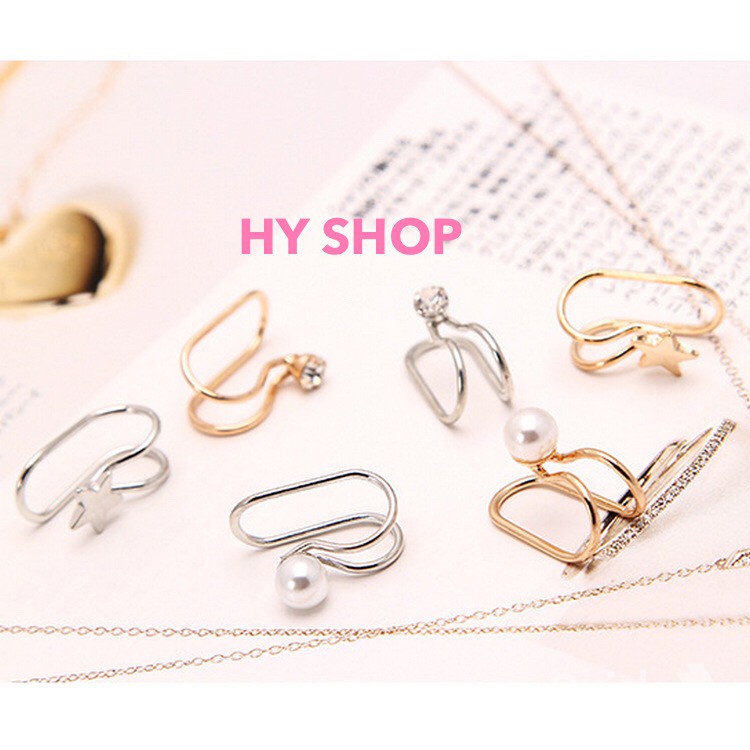 kẹp tai nhiều kiểu xinh xắn