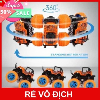 Xe địa hình  xoay ma sát điện 4 bánh to (9cm) full box