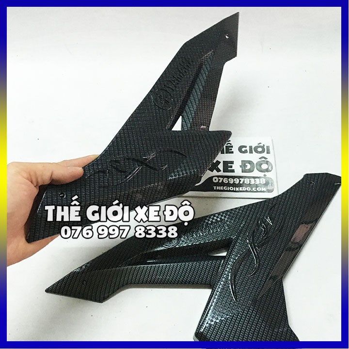 Ốp hông ex 150 cacbon