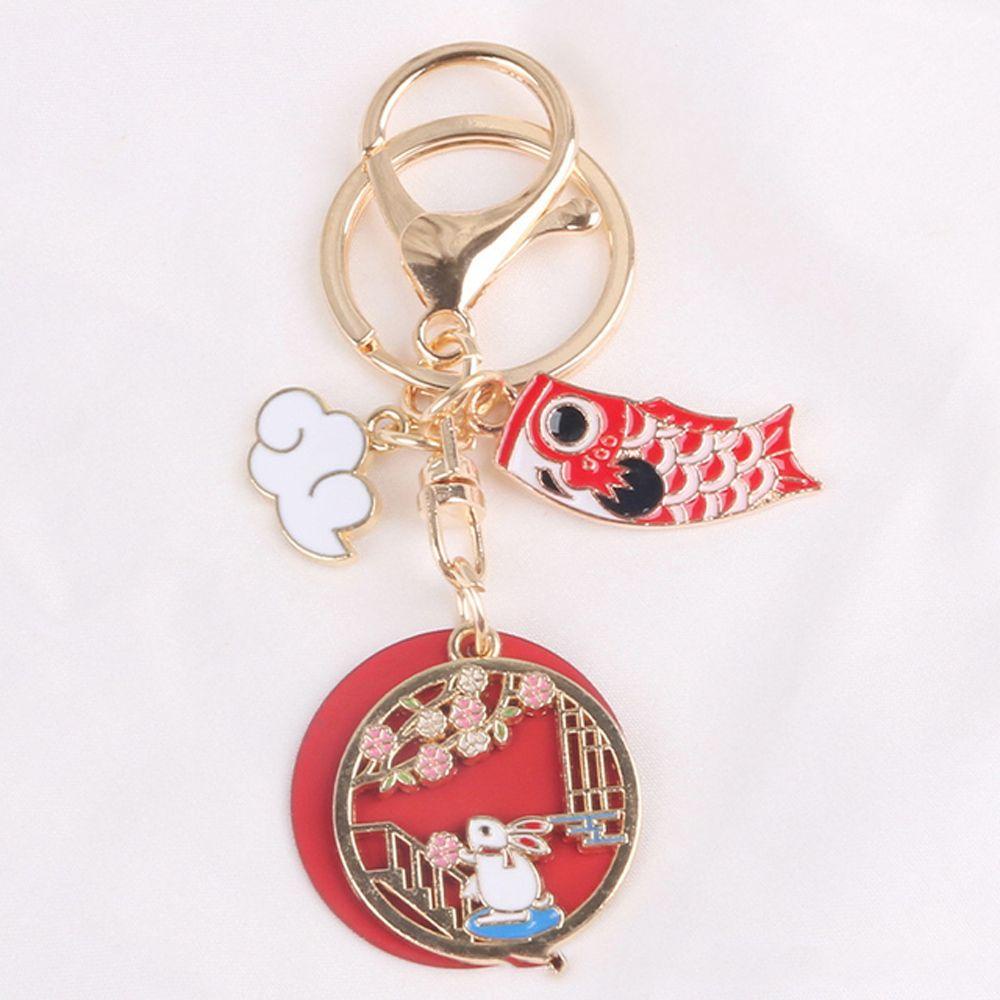 Móc Chìa Khóa Hình Mèo May Mắn Dễ Thương
