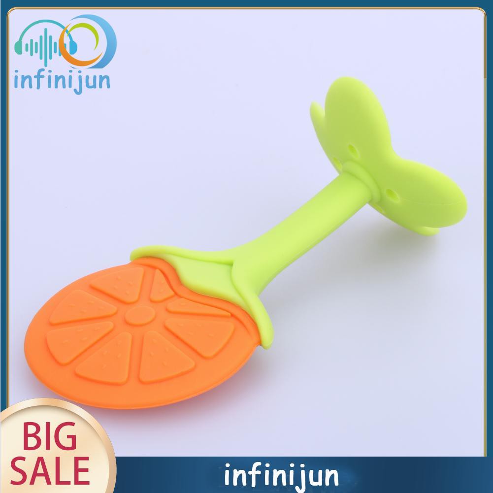 Đồ Chơi Ngậm Mọc Răng Hình Trái Cây Bằng Silicone Cho Bé