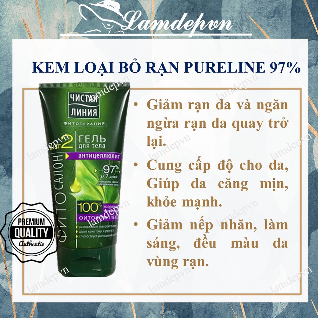 Kem loại bỏ rạn Nga pureline 97% - Kem đặc loại bỏ rạn da Nga