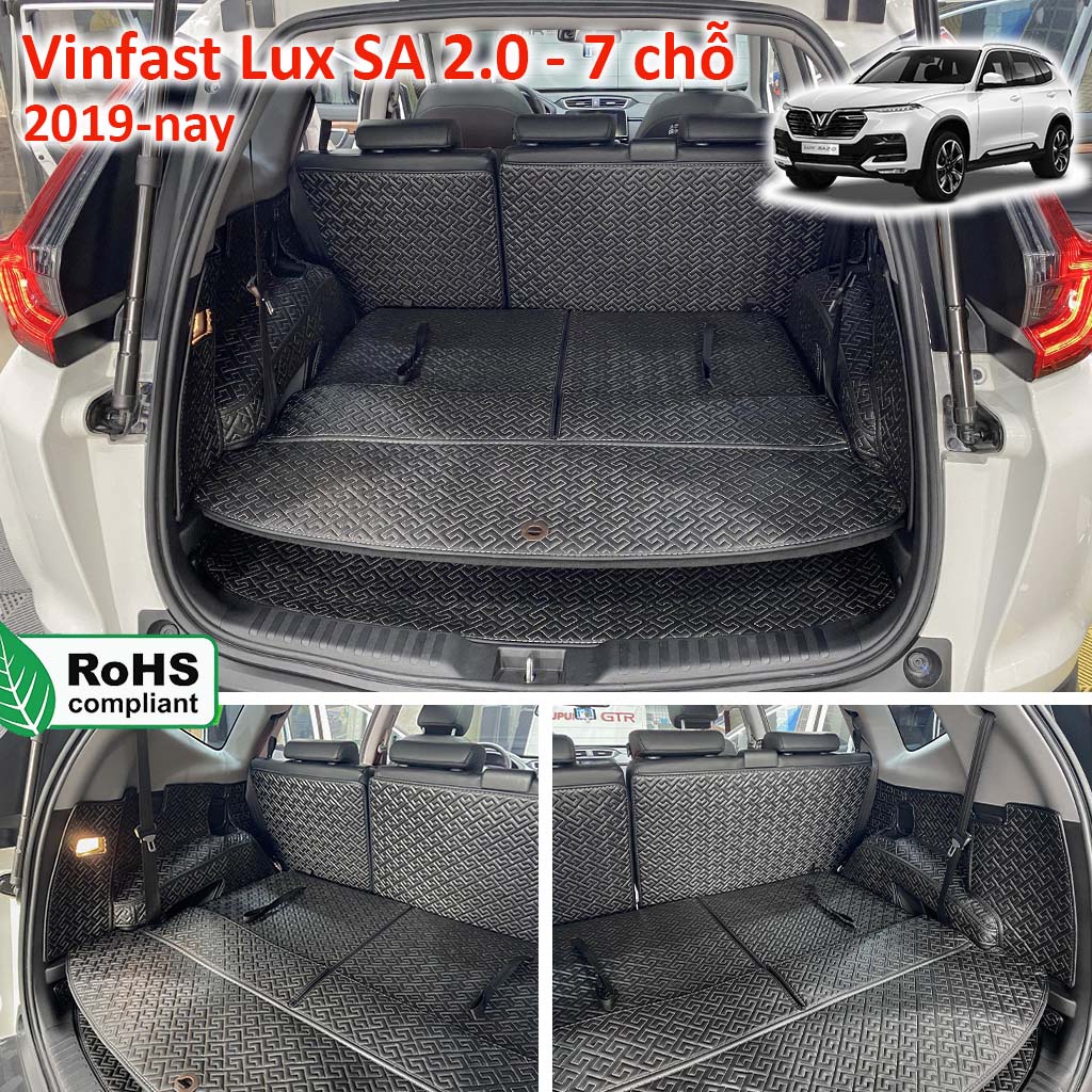 Thảm lót da kín cốp 8D CAO CẤP Vinfast Lux SA 2.0 2019-nay chống nước, chống bụi bẩn, siêu bền