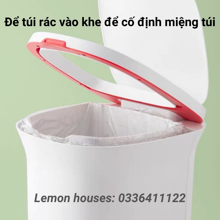 Thùng rác thông minh cảm ứng, tự động hút túi rác 10l chính hãng bảo hành 12 tháng