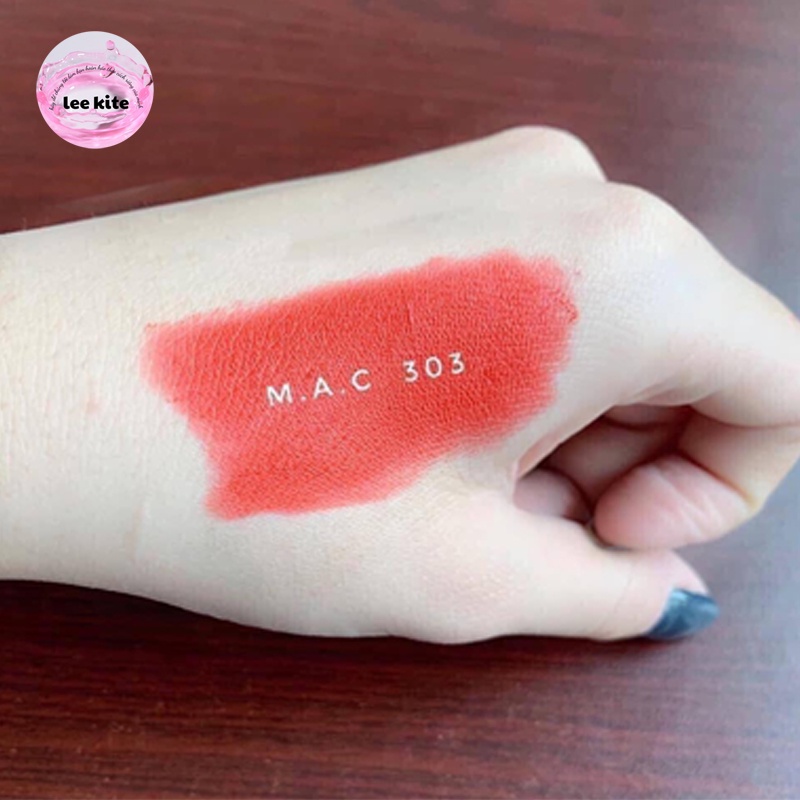 Son MAC Powder Kiss Màu 303 Style Shocked – Đỏ Cam