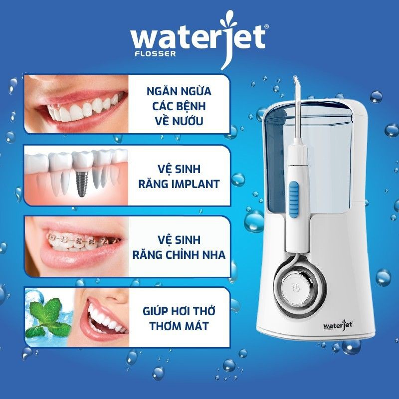 WaterJet Slim - Máy tăm nước gia đình - (Chính hãng Mỹ) - Bảo hành 1 năm.