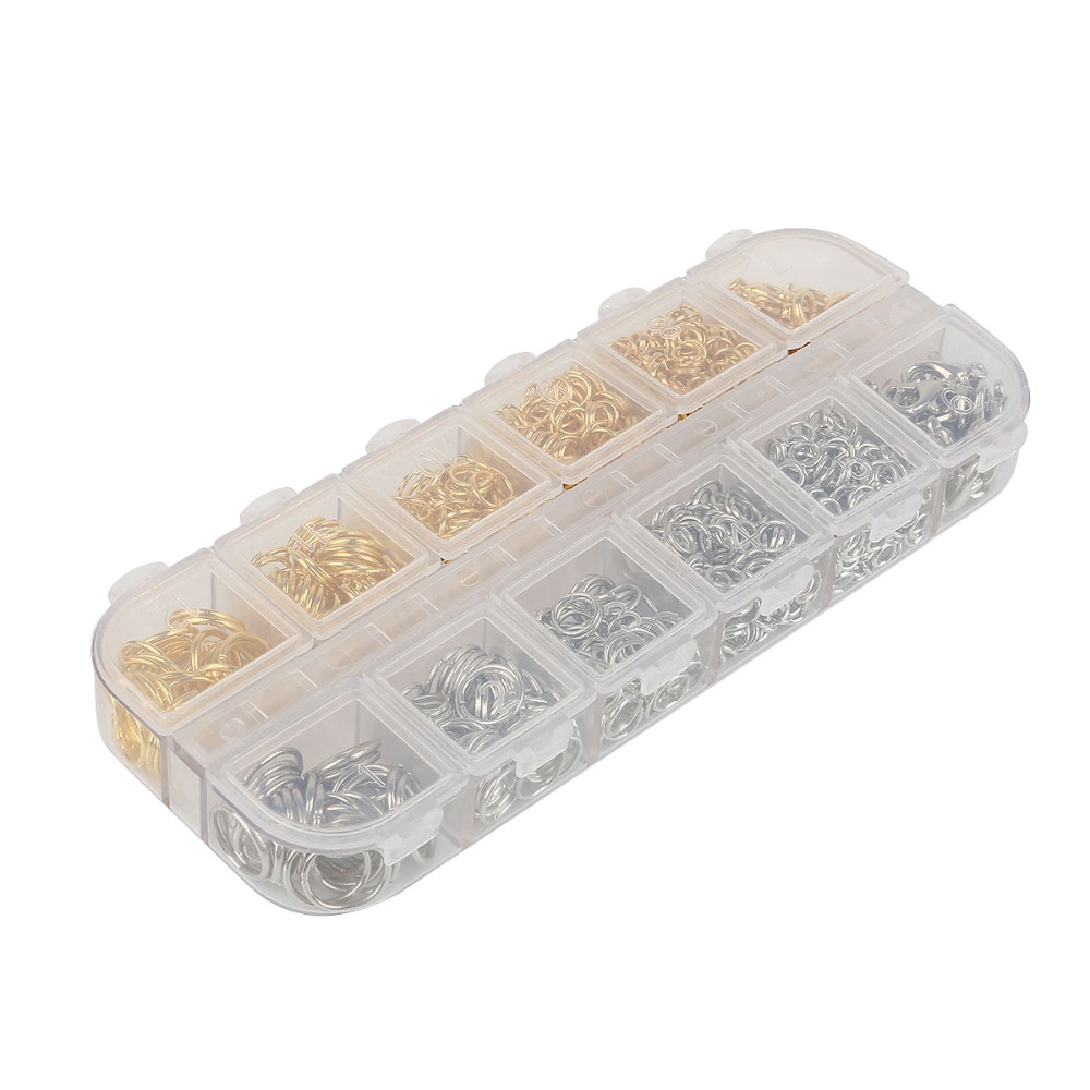 Hộp 600 Vòng Tròn Nhiều Màu Sắc Kích Thước 4mm-12mm