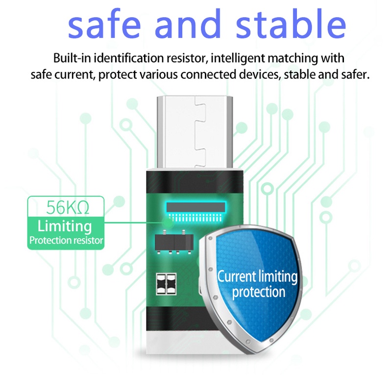 Đầu Chuyển Đổi Sạc 5 Tặng 1 Android Micro USB Sang Type C OTG