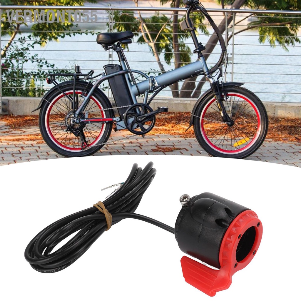 Vermont055 Ngón tay cái Bộ tăng tốc ABS 22mm Tay lái trái ga Tốc độ thay thế Phụ kiện xe đạp điện