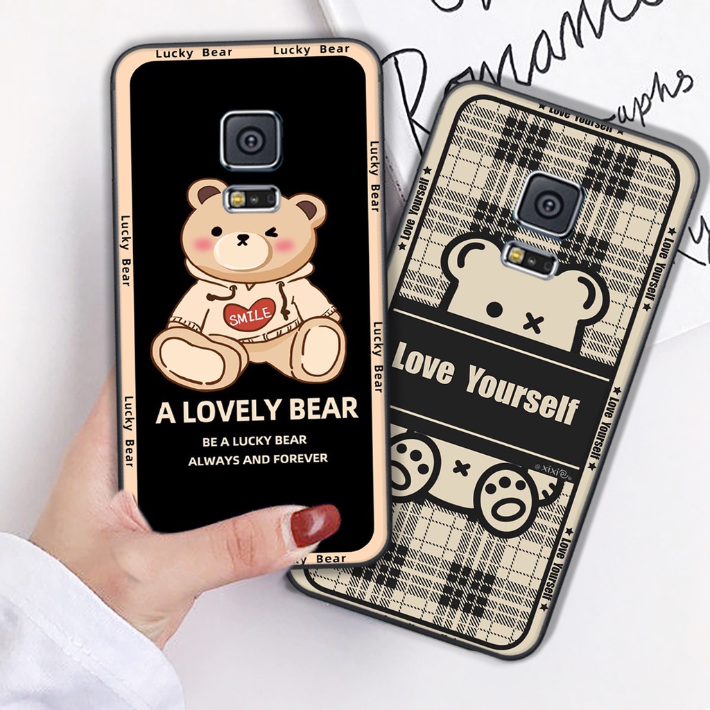Ốp lưng Samsung S4 / S5 / Note 4 / Note 5 in hình cute, chú gấu thể thao tinh nghịch cực đáng yêu