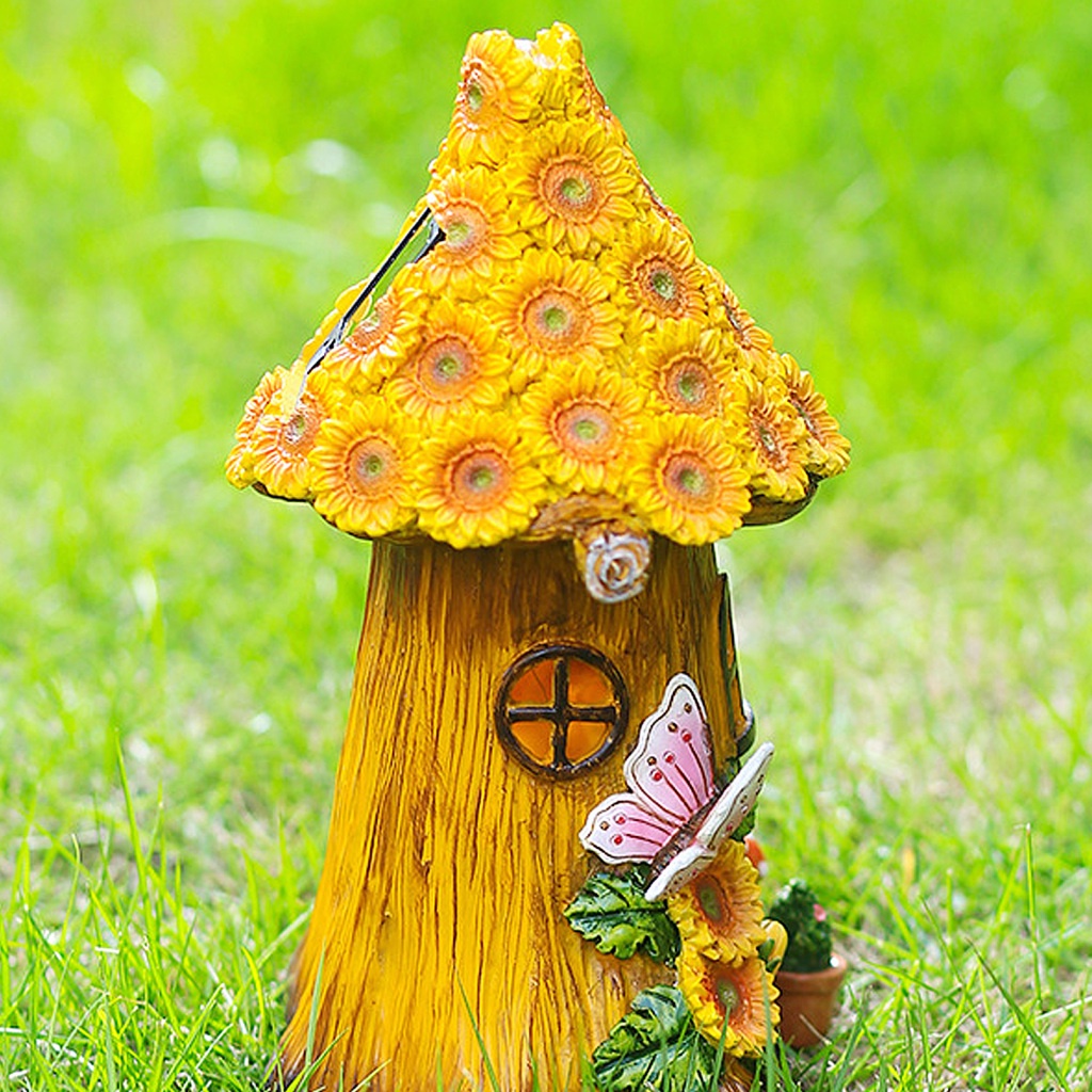 Đèn Led Trang Trí Sân Vườn Hình Hoa Hướng Dương Sử Dụng Năng Lượng Mặt Trời