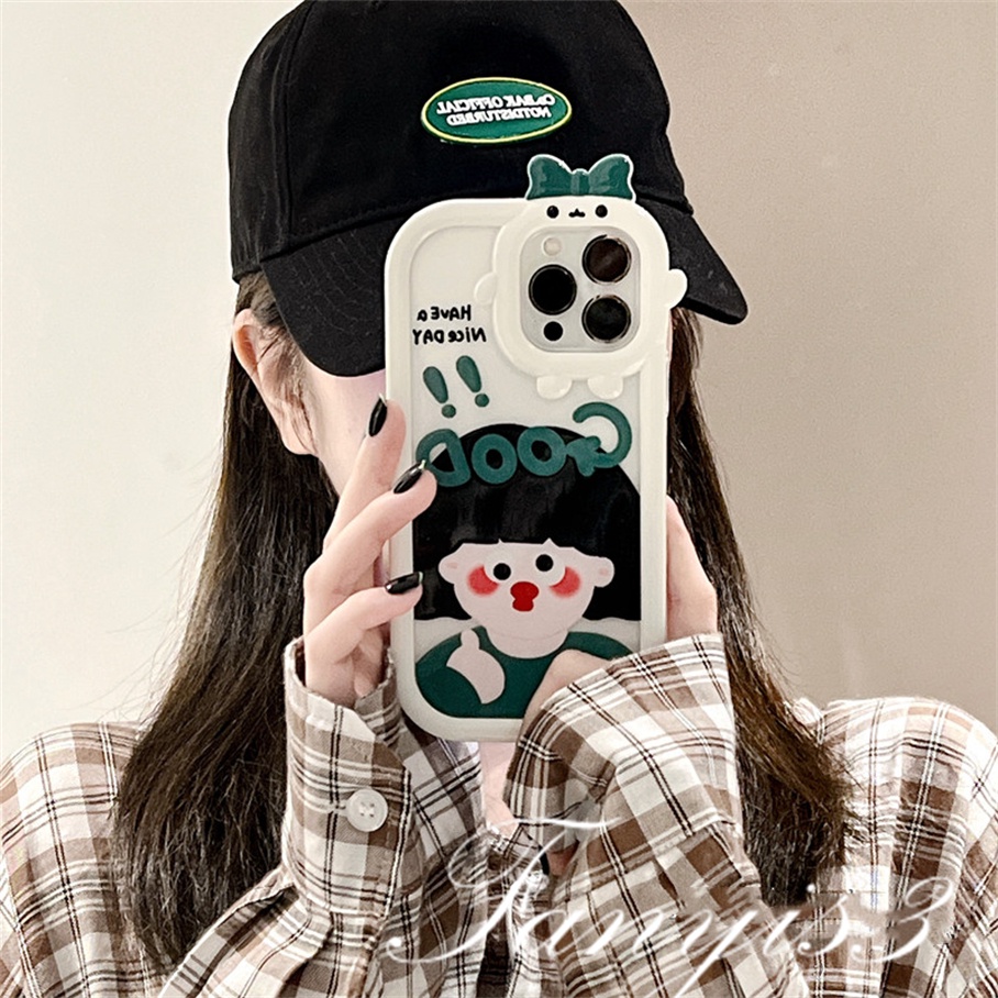 Ốp Điện Thoại Mềm Trong Suốt In Hình Cô Gái Quái Vật Cho iPhone 14 13 12 11 Pro Max X XR Xs Max 8 7 6 6s Plus SE 2020