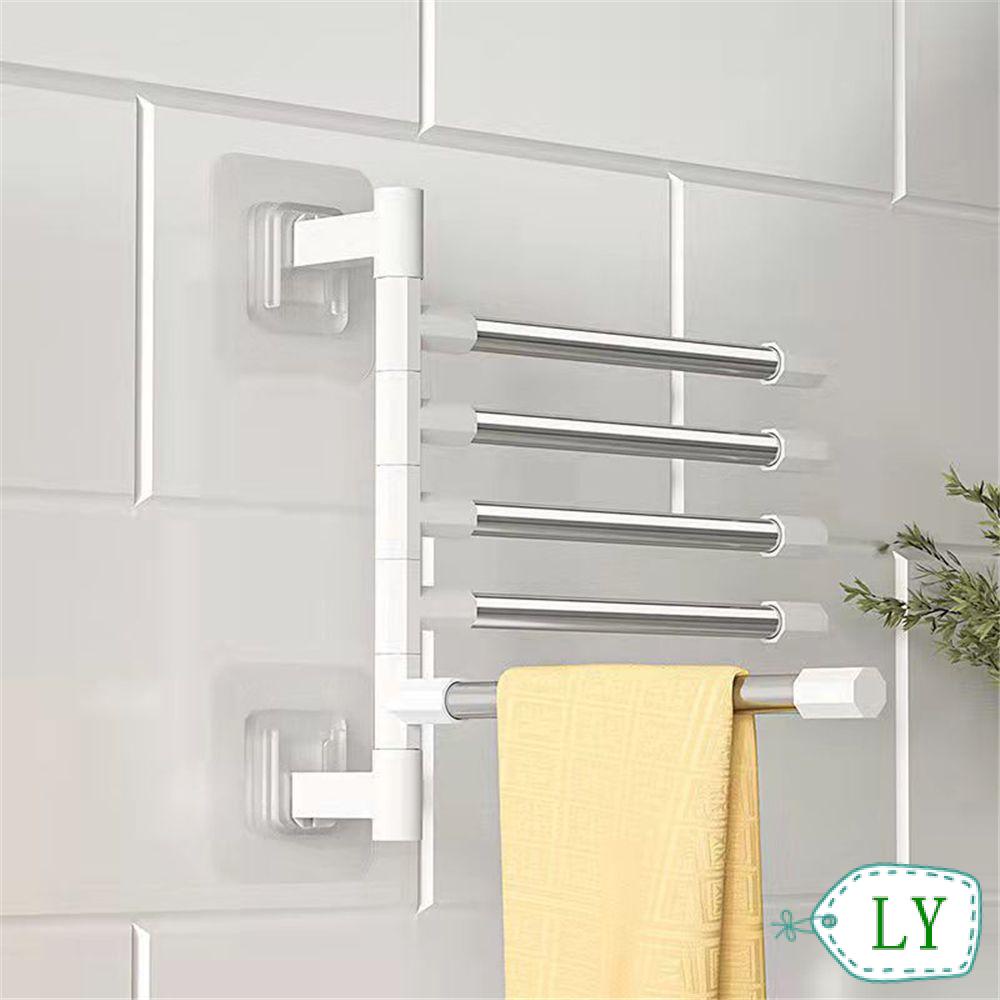 Giá Đỡ Treo Khăn 2-8 Thanh Bằng Nhôm Tiết Kiệm Không Gian