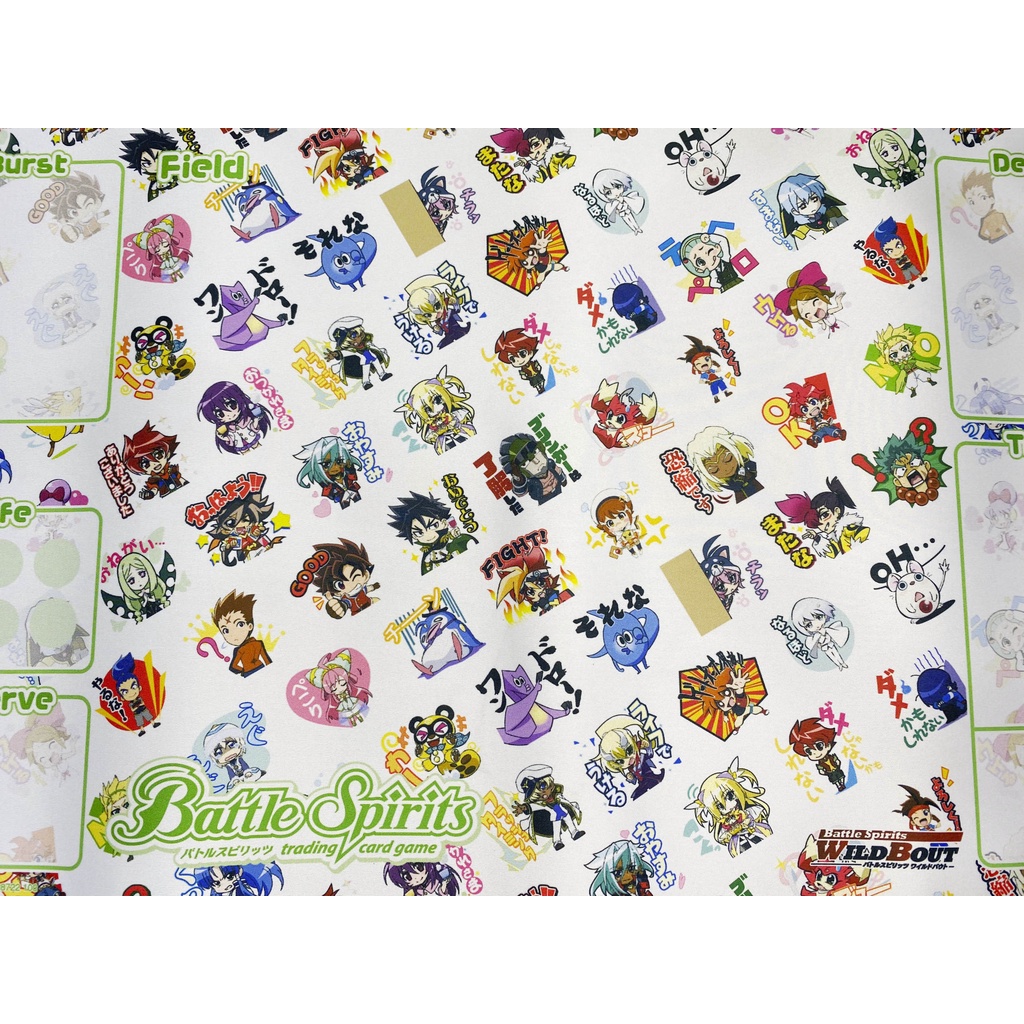 Battle Spirits - Bộ Playmat Sleeve cao cấp - 1 Bộ gồm Playmat &amp; 1 Bộ Sleeve