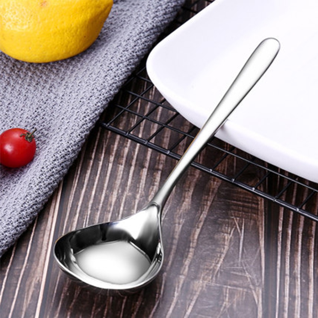 Muỗng Múc Canh Bằng Thép Không Gỉ Tráng Gương Cỡ Lớn Tiện Dụng