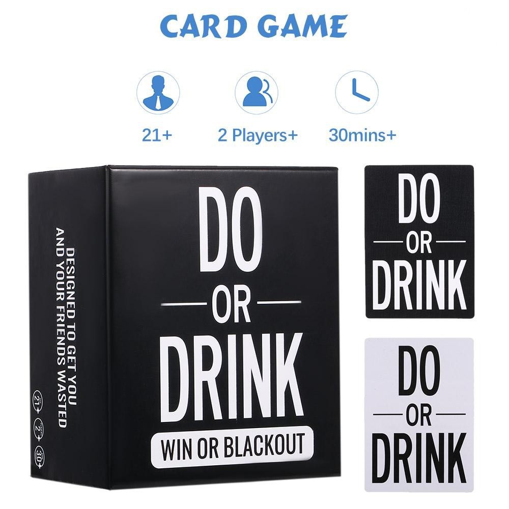 Black 350 cards - Trò chơi Board Game "Do Or Drink" độc đáo