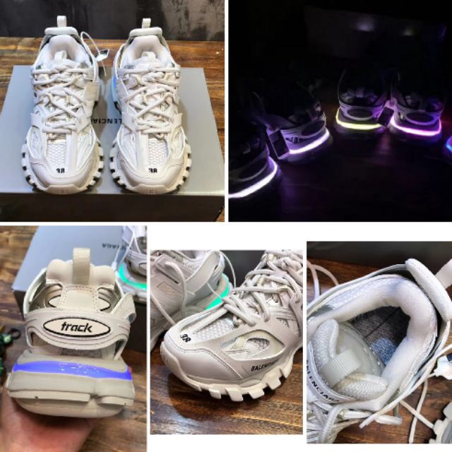 TRACK LED 7 MÀU ĐÈN 2 CHẾ ĐỘ NHÁY - GIÀY THỂ THAO SNEAKERS NAM NỮ BALENCIGA TRACK 3.0 BẢN LED