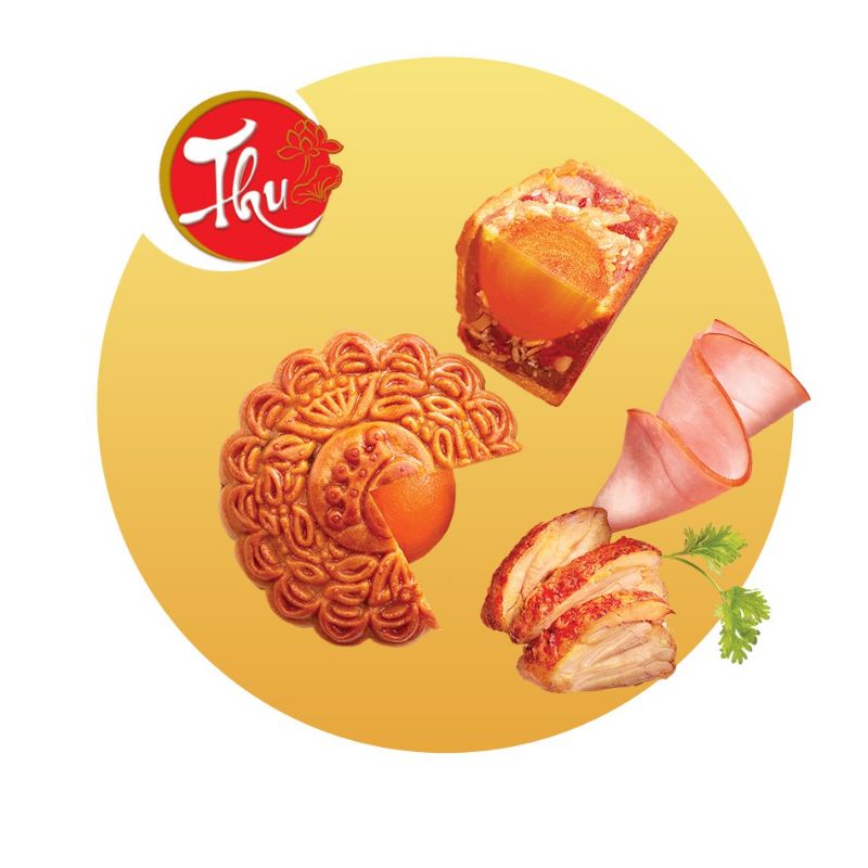 Bánh Trung Thu Kinh Đô Nướng Gà Quay Jambon 1 Trứng 150g - Mã 21