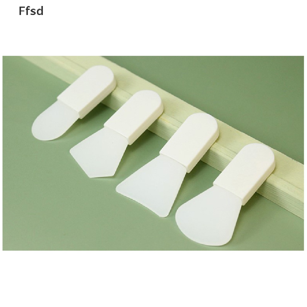 [Hàng mới về] Cọ đắp mặt nạ silicone tay cầm ngắn màu trắng diy