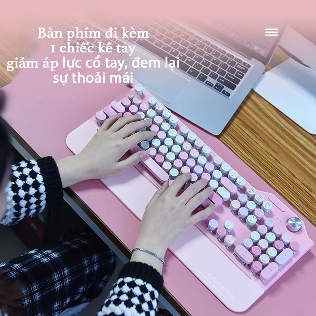 Bàn phím cơ không dây bluetooth Mofii Geezer G7, bàn phím bluetooth cho ipad / điện thoại/ macbook /pc  3 chế độ kết nối
