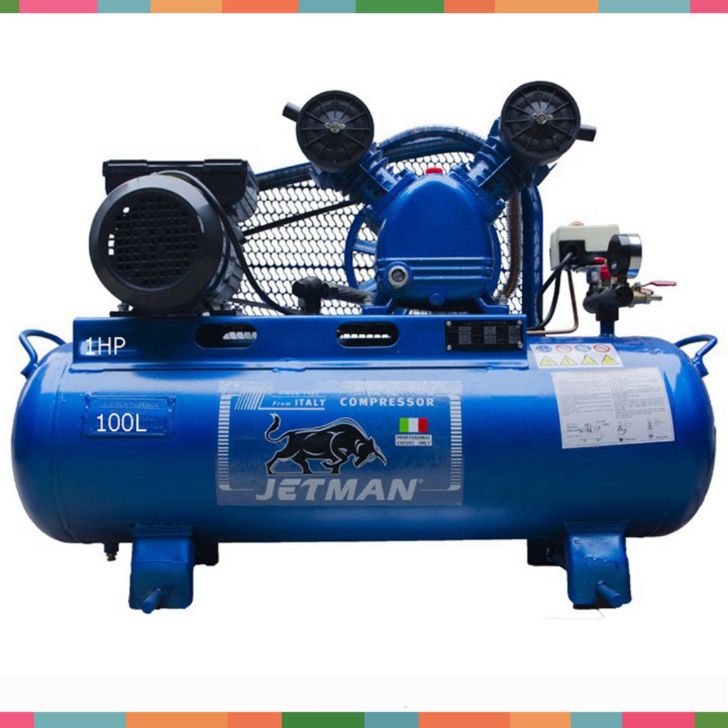 Máy Nén Khí Jetman 100L - Dung Tích 100L, Công Suất 4500W, Hút Khô Ướt Bụi Bẩn