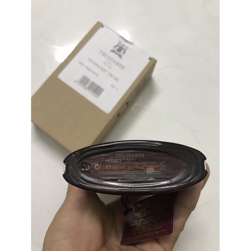 Nước Hoa Nam Tester Trussardi Uomo The Red Pour Homme EDT 100ml (không nắp) | BigBuy360 - bigbuy360.vn