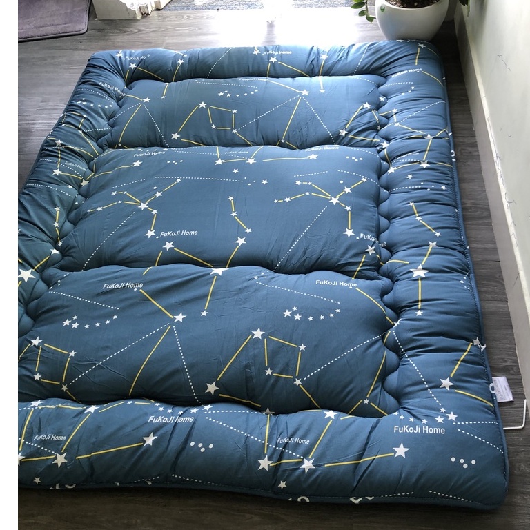 [Nệm Topper] Nệm Trải Sàn, Nệm Bông Gòn Xuất Nhật, Topper Hàng Xuất Nhật Size 1mx2m, 1m2mx2m, 1m4x2m