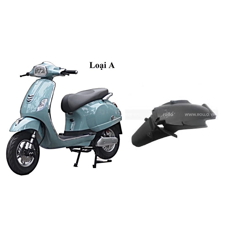 Chắn bùn sau xe điện Vespa, Dè sau xe điện Vespa, Bắt biển xe điện Vespa dibao