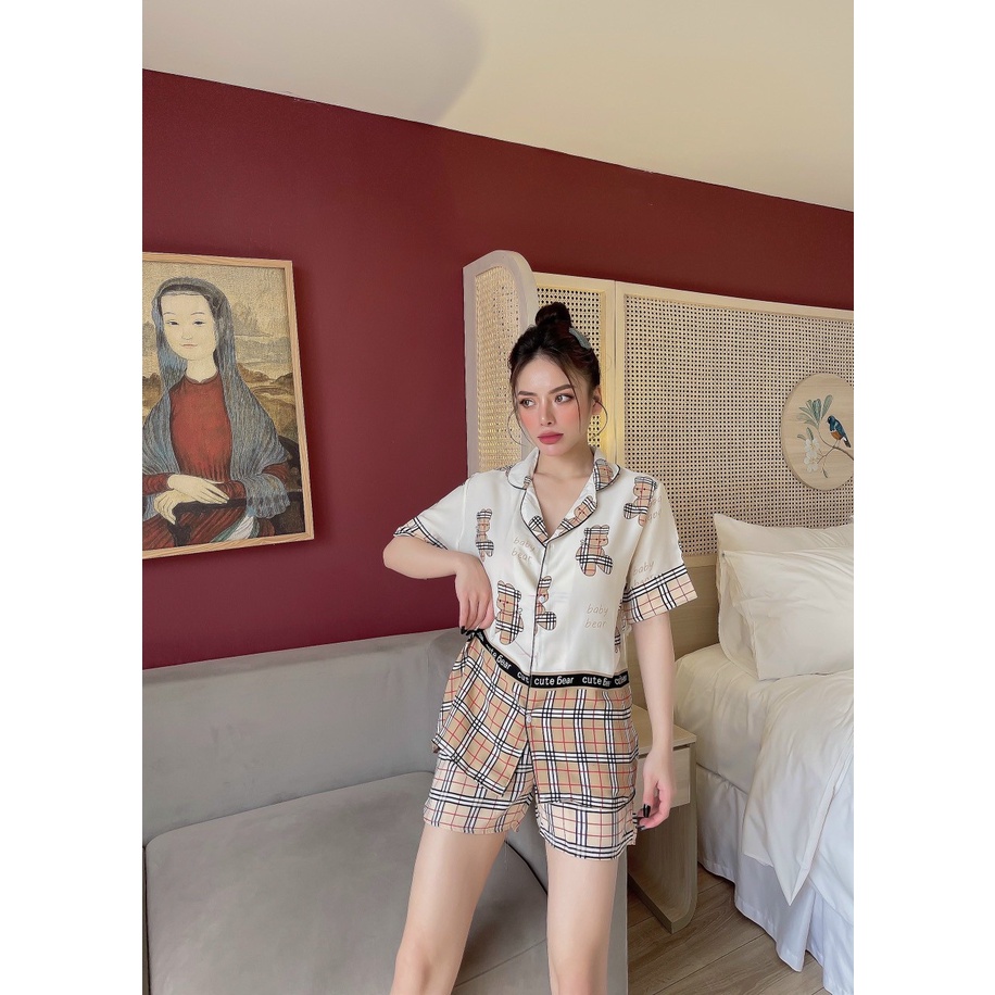 Bộ Đồ Ngủ Bizama Đùi Chất Vải Mango Mềm Mát Thấm Hút Mồ Hôi Tốt Hàng Cao Cấp Loại 1