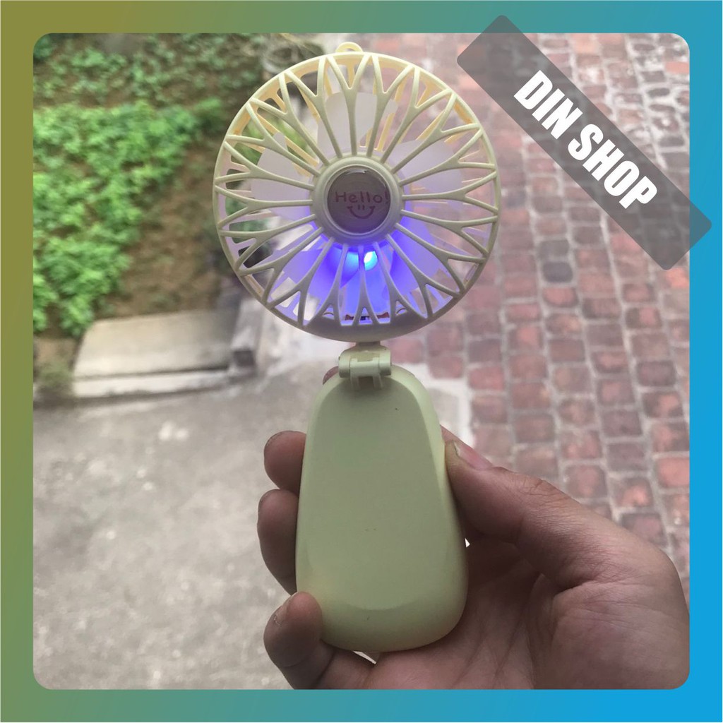 Quạt Tích Điện Mini 🔥HÀNG NHẬP KHẨU🔥 Quạt Tích Điện Cầm Tay Đa Năng 6M Kẹp Bàn Có Đèn Chính Hãng | BigBuy360 - bigbuy360.vn