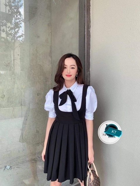 Váy nơ cổ dễ thương KTH0220