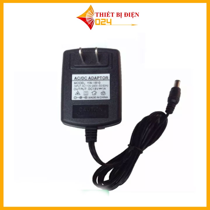 Nguồn adapter 18V 1A jack cắm 5.5x2.1mm