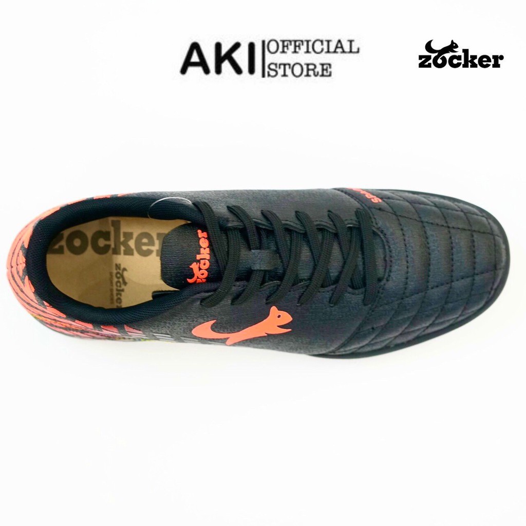Giày Đá Bóng Cỏ Nhân Tạo Zocker Space Đen Thể Thao Nam Chính Hãng Cao Cấp - Zs004