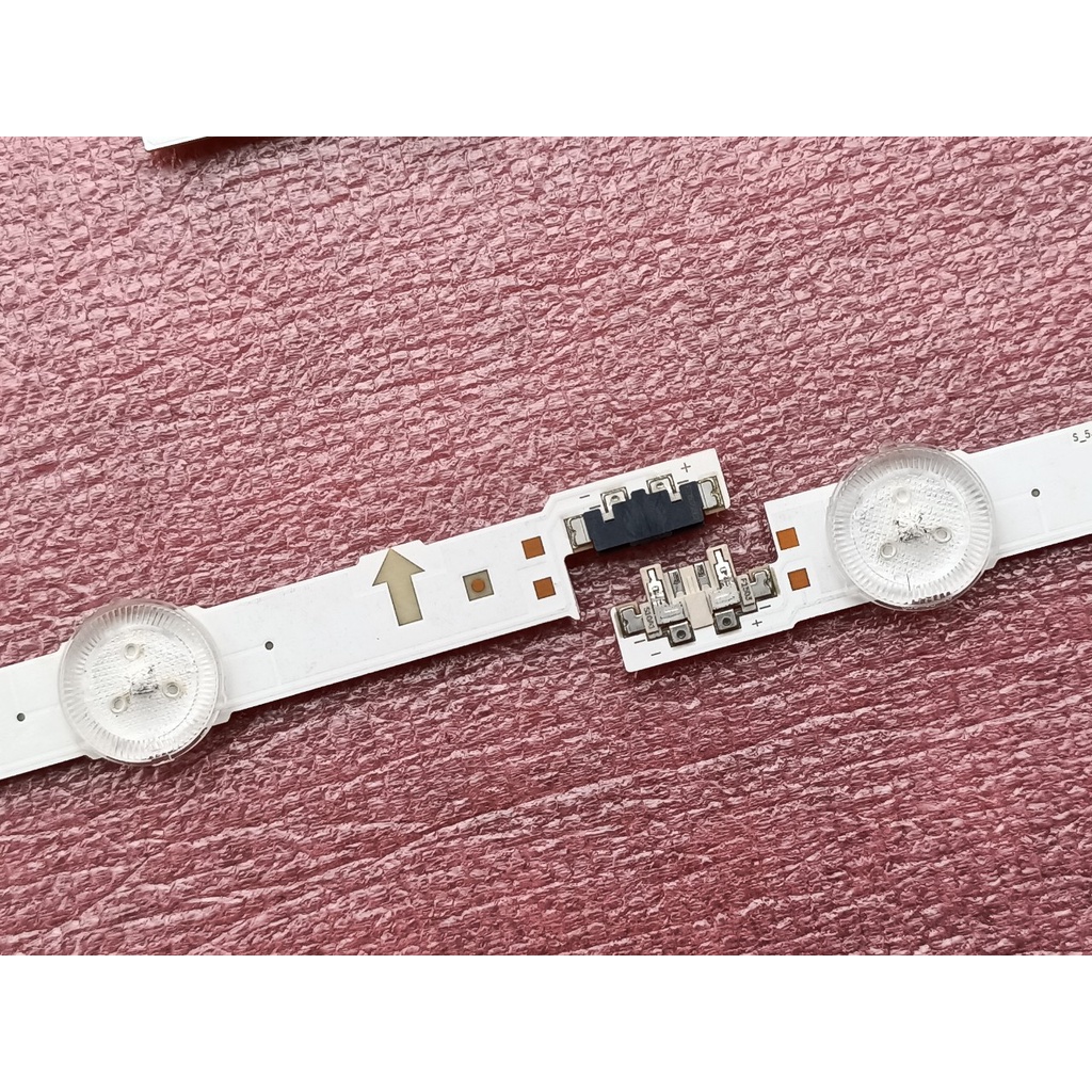 THANH ĐÈN LED TIVI SAMSUNG 43J5500 MỚI 100% HÀNG ZIN HÃNG LƯNG ĐỒNG, BỘ GỒM 4 THANH 7 BÓNG VÀ 4 THANH 4 BÓNG, MỖI BÓNG 3