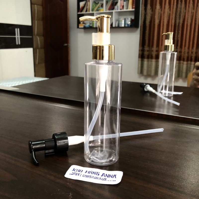 CHAI NHỰA ĐỰNG SỮA TẮM XỊT GIỌT - CHAI PET VÒI NHẤN PUMP CHIẾT DẦU GỘI MỸ PHẨM 300ml / 250ml 200ml / 150ml 100ml / 50ml