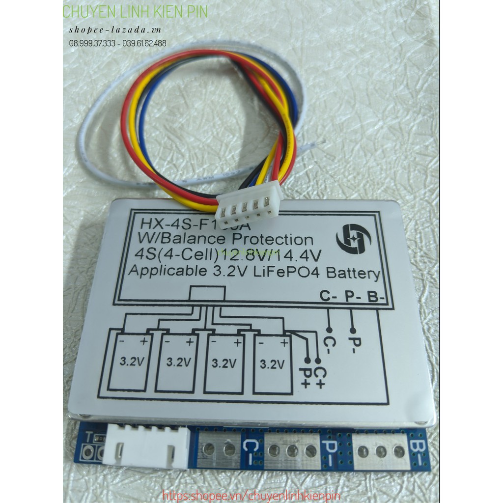 Mạch Bảo vệ - cân bằng pin Life 3.2V 4S 100A ( BL64_65 )