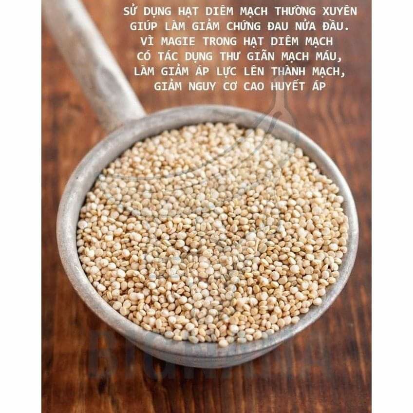 Hạt diêm mạch ( Quinoa ) trắng hữu cơ Pháp 500g, có tách lẻ