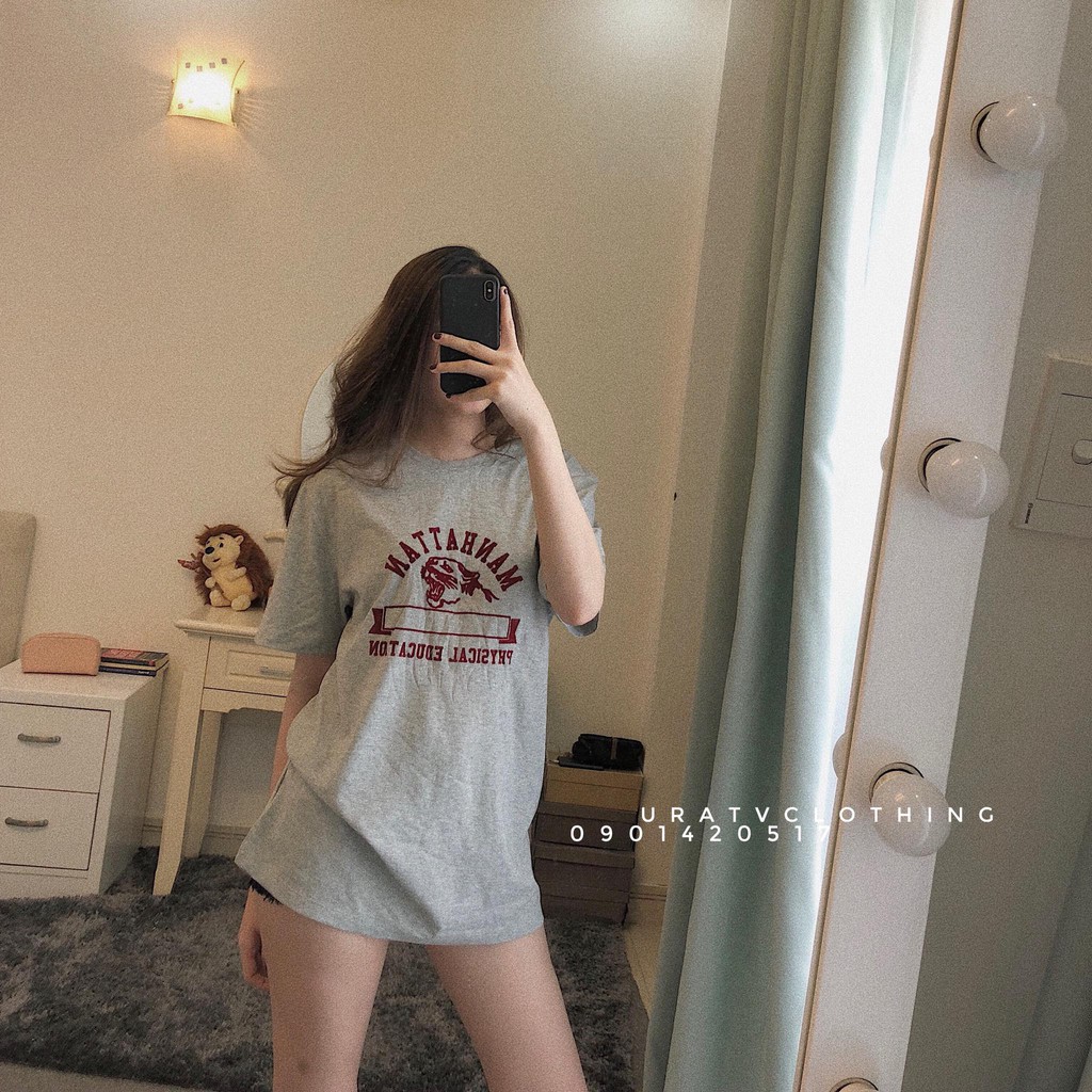 [FREESHIP - ẢNH THẬT] Áo thun xuất dư xám G.a.p Manha*tan