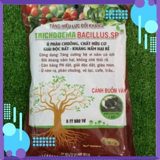 Trichoderma 1kg - chế phẩm hữu cơ diệt nấm đối kháng, tăng hiệu lực đối kháng cho cây trồng .