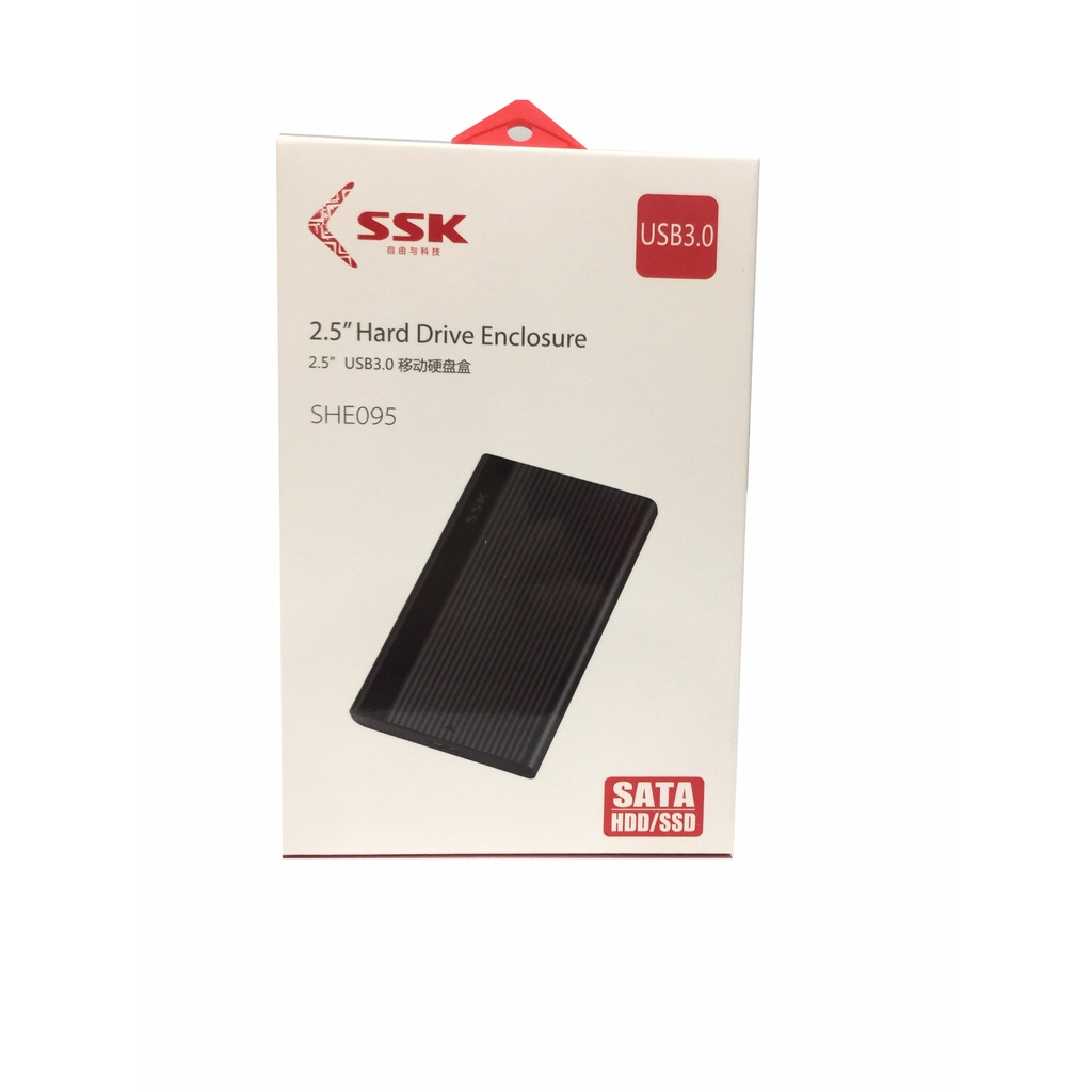 HỘP ĐỰNG Ỗ CỨNG 2.5 SSK 095 USB 3.0,HDD BOX SSK 2.5 SATA (SHE 095) 3.0