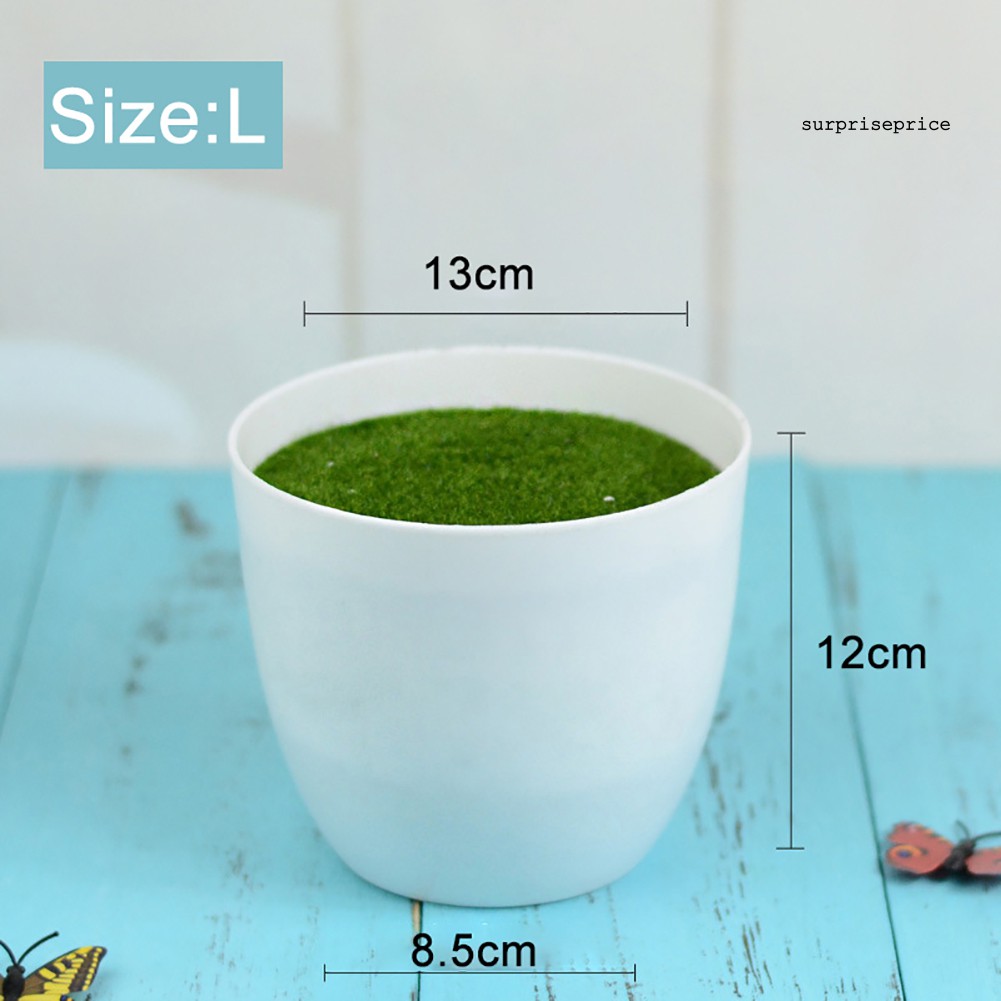 Chậu hoa bằng nhựa hình tròn dễ thương xinh xắn