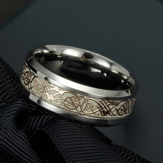 Nhẫn nam titanium phát sáng BHN78