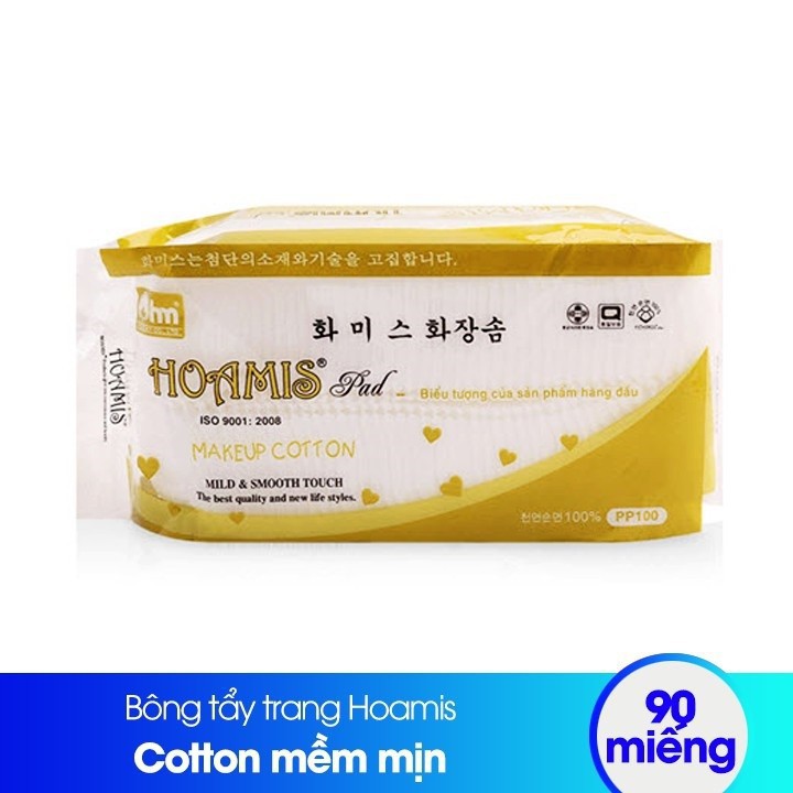 Combo 4 gói bông tẩy trang Hoamis Hàn Quốc