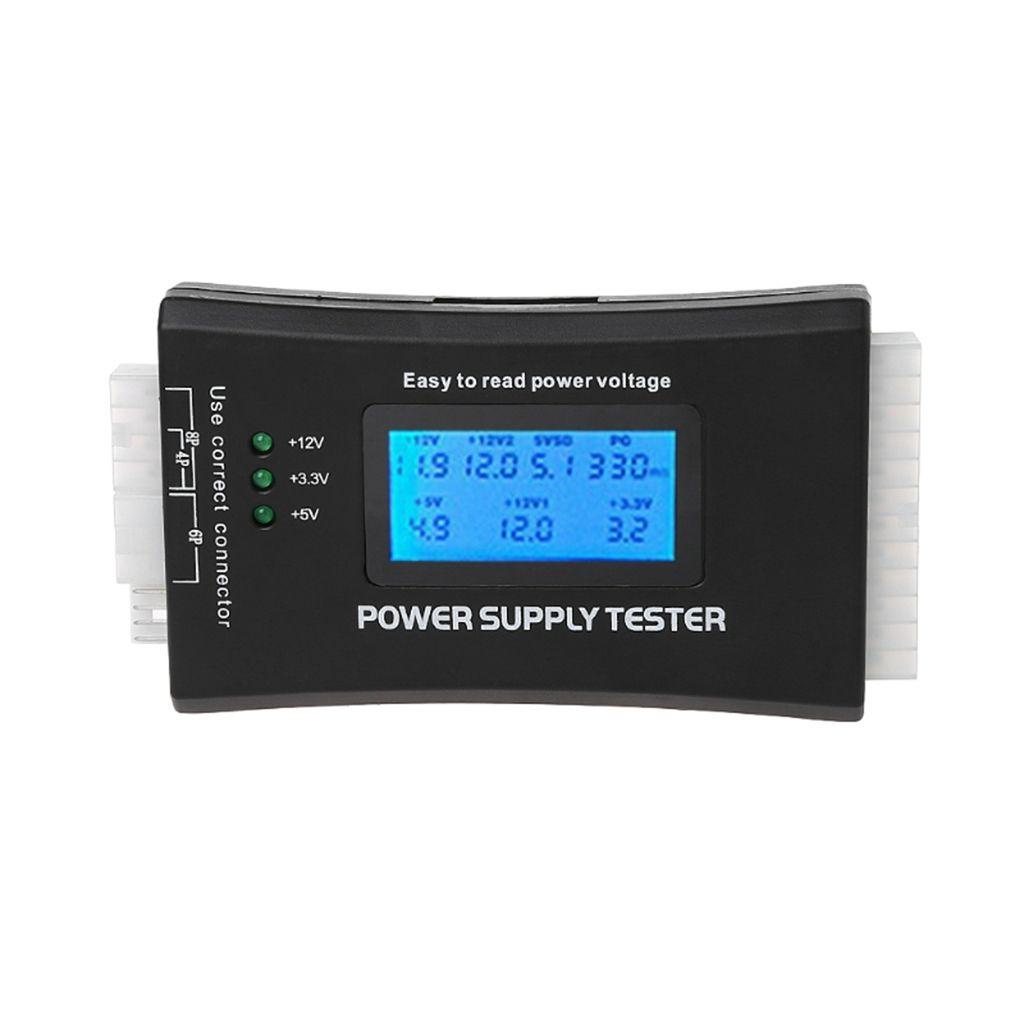 Thiết Bị Kiểm Tra Nguồn Điện TAYLOR1 20 / 24 Pin Màn Hình LCD Cho PSU ATX SATA HDD